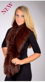 Brown Fox Fur Scarf